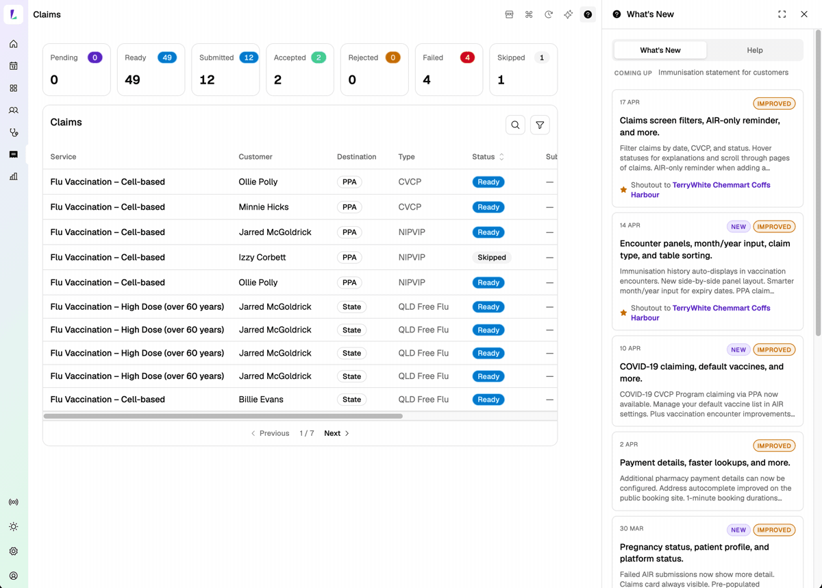What's New and contextual Help in the top right utilities menu