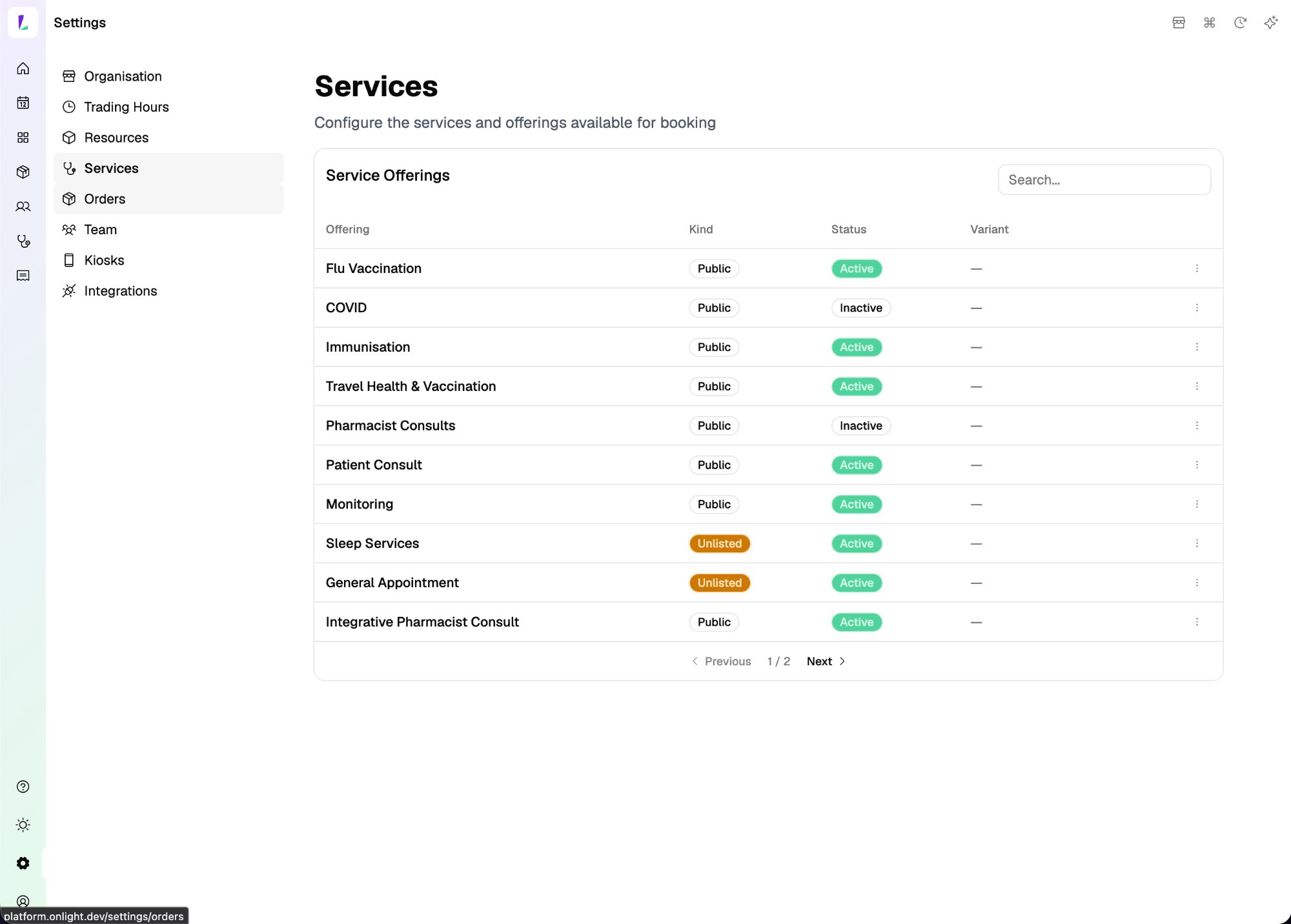 Services